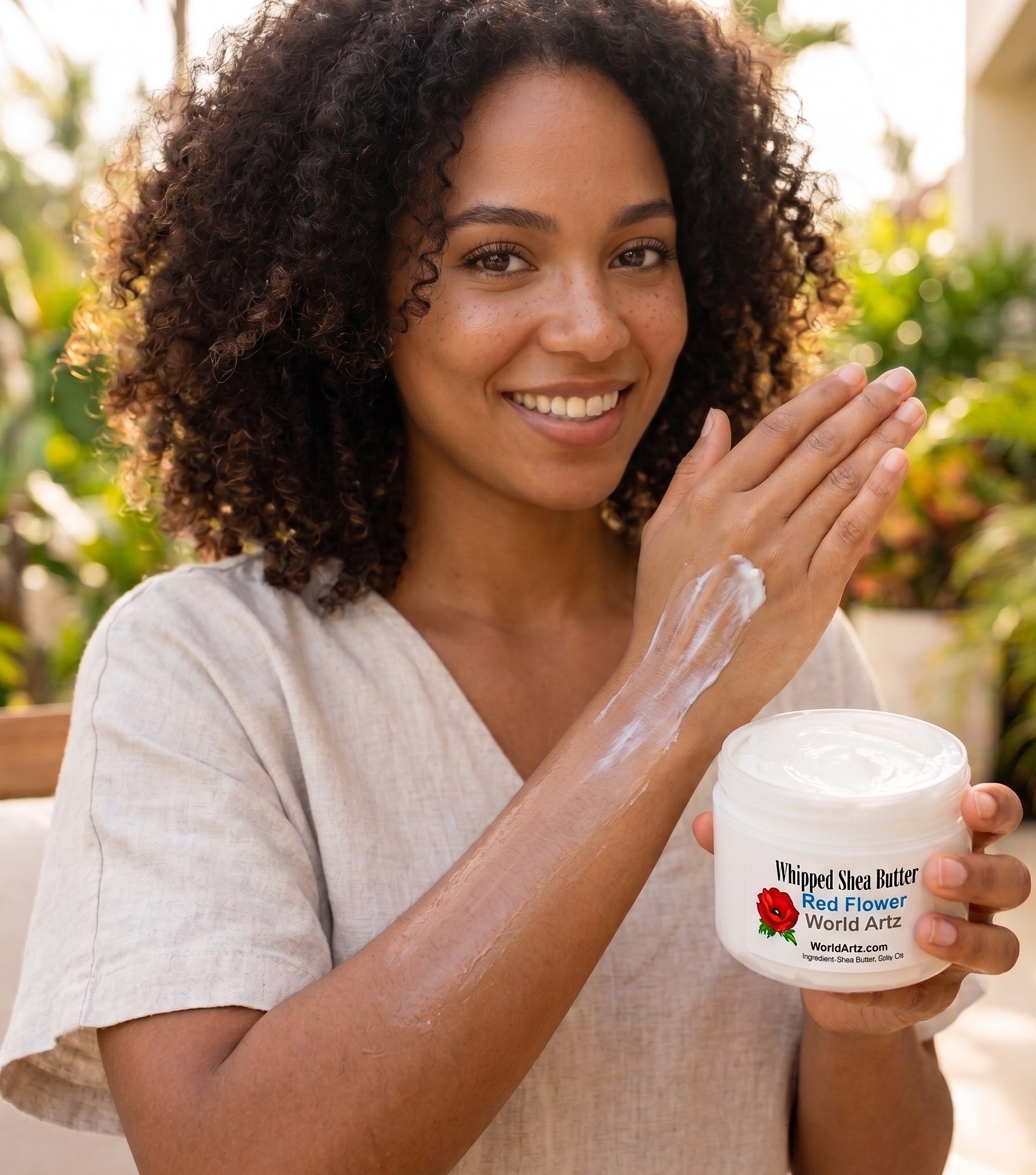 Red Flower Whipped Shea Butter